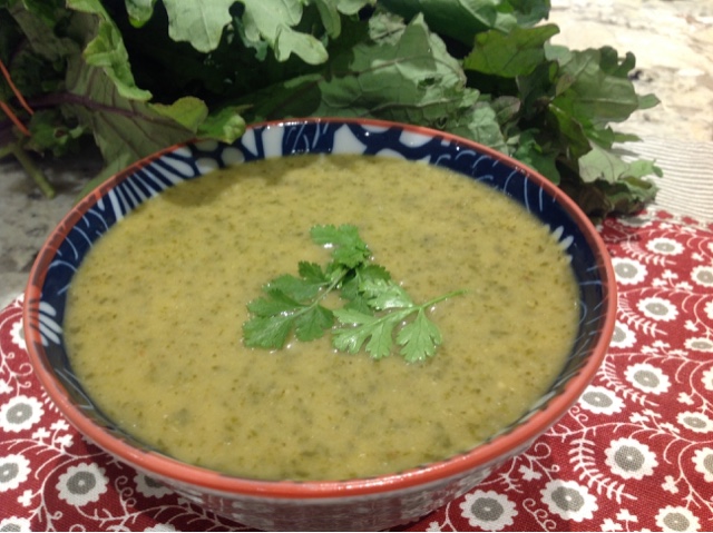 Mild and Creamy Cauliflower Kale Soup –